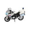 Speelgoed/model motor politie - wit - schaal 1:20 - 10 x 23 x 14 cm - politiemotor - Speelgoed motors