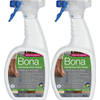 Bona Harde Vloer, Tegel en Laminaat Reiniger Spray - 2 x 1 Liter Multipack - PVC Reiniger - Streeploos - Sneldrogend