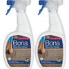 Bona Houten Vloer Reiniger Spray - 2 x 1 Liter Multipack - Parketreiniger - Streeploos - Sneldrogend