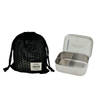 Yummii Yummii - Bento Lunchbox Medium met 3 Compartimenten - Roestvast Staal - Zilver