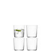 L.S.A. - Gio Glas Klein 390 ml Set van 4 Stuks - Glas - Transparant