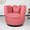 Fauteuil Daphne teddy oud roze draaibare fauteuil