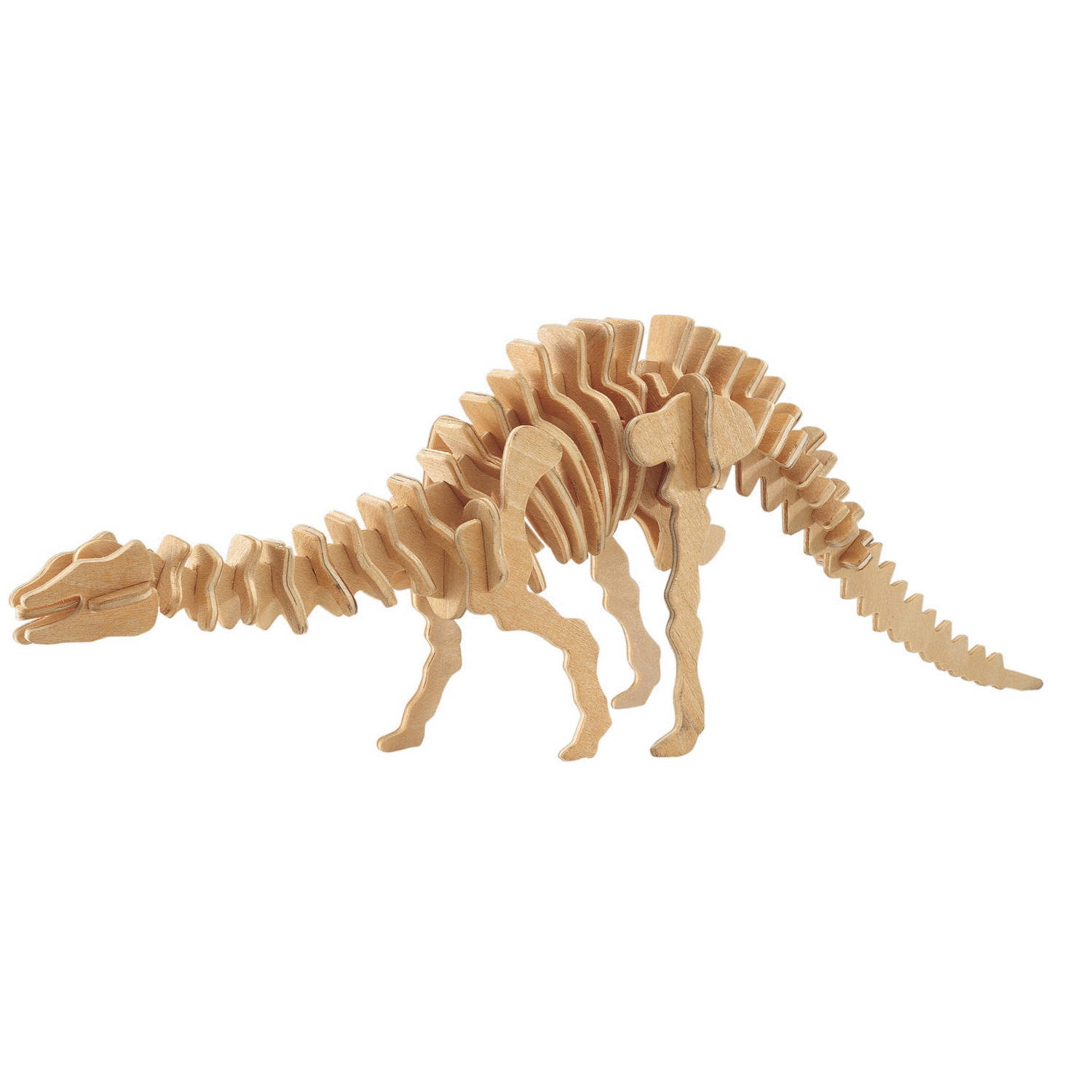 Houten 3d Puzzel Apatosaurus-langnek Dinosaurus 38 Cm 3d Puzzels