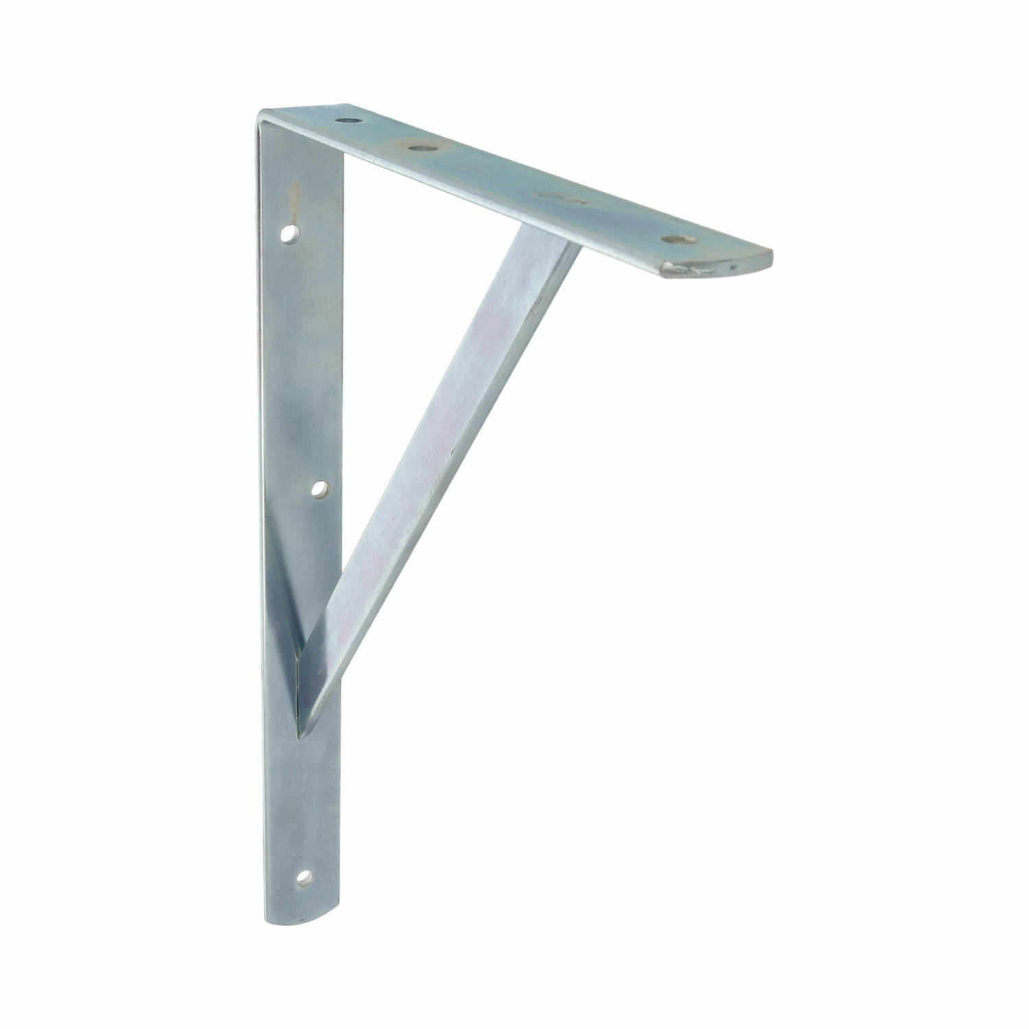 AMIG Plankdrager/planksteun van metaal - gelakt zilver - H500 x B325 mm - boekenplank steunen - tot 185 kg