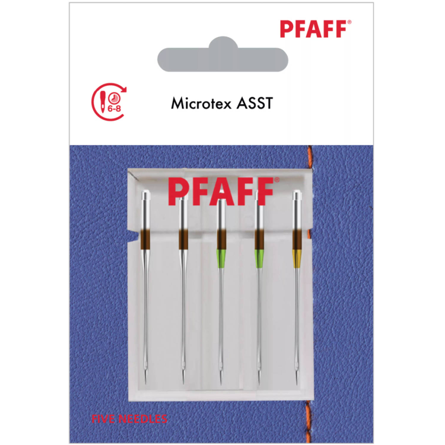 Pfaff Microtex MIX 60 / 70 / 80 (5 stuks) Naalden