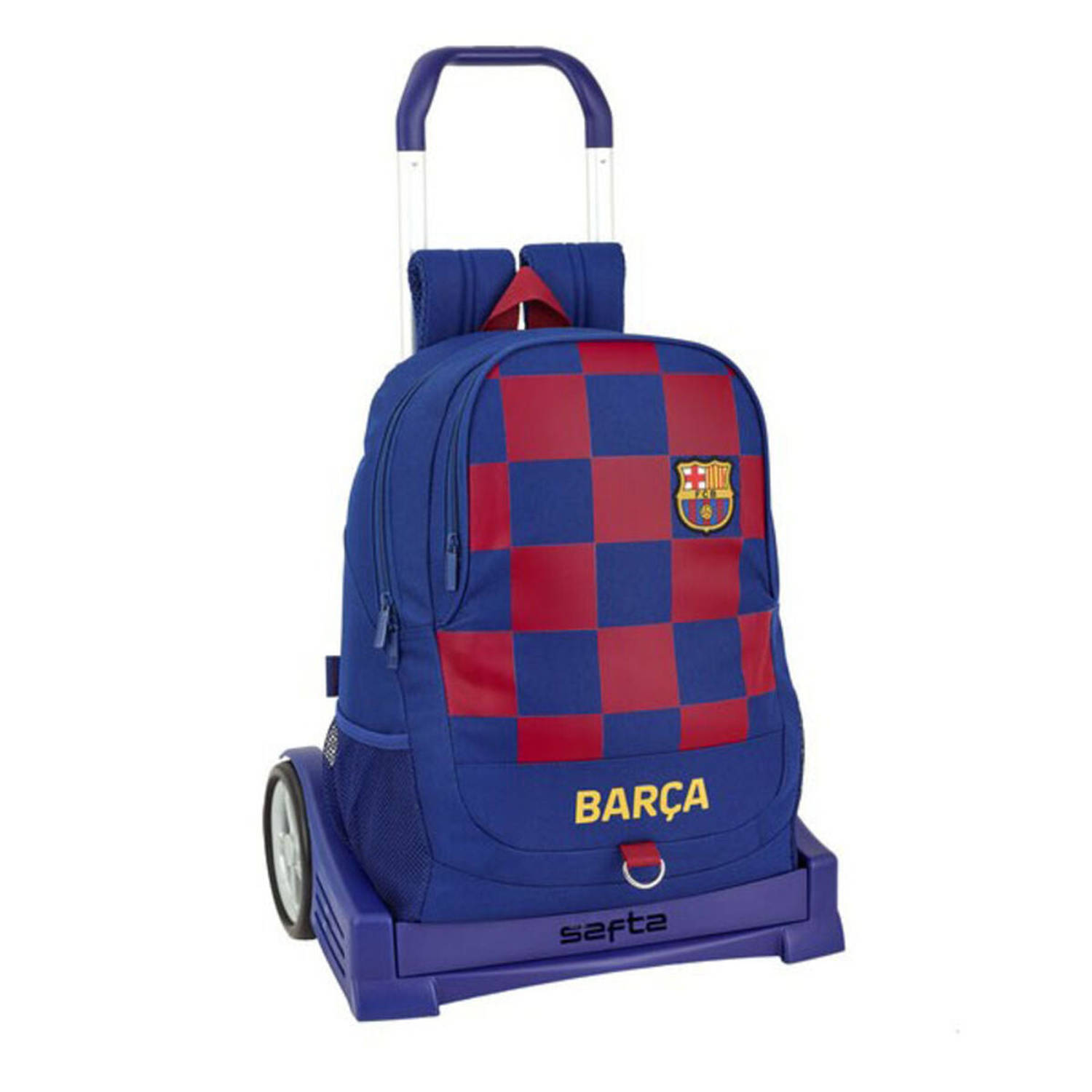 Schoolrugzak met Wielen F.C. Barcelona Evolution Marineblauw