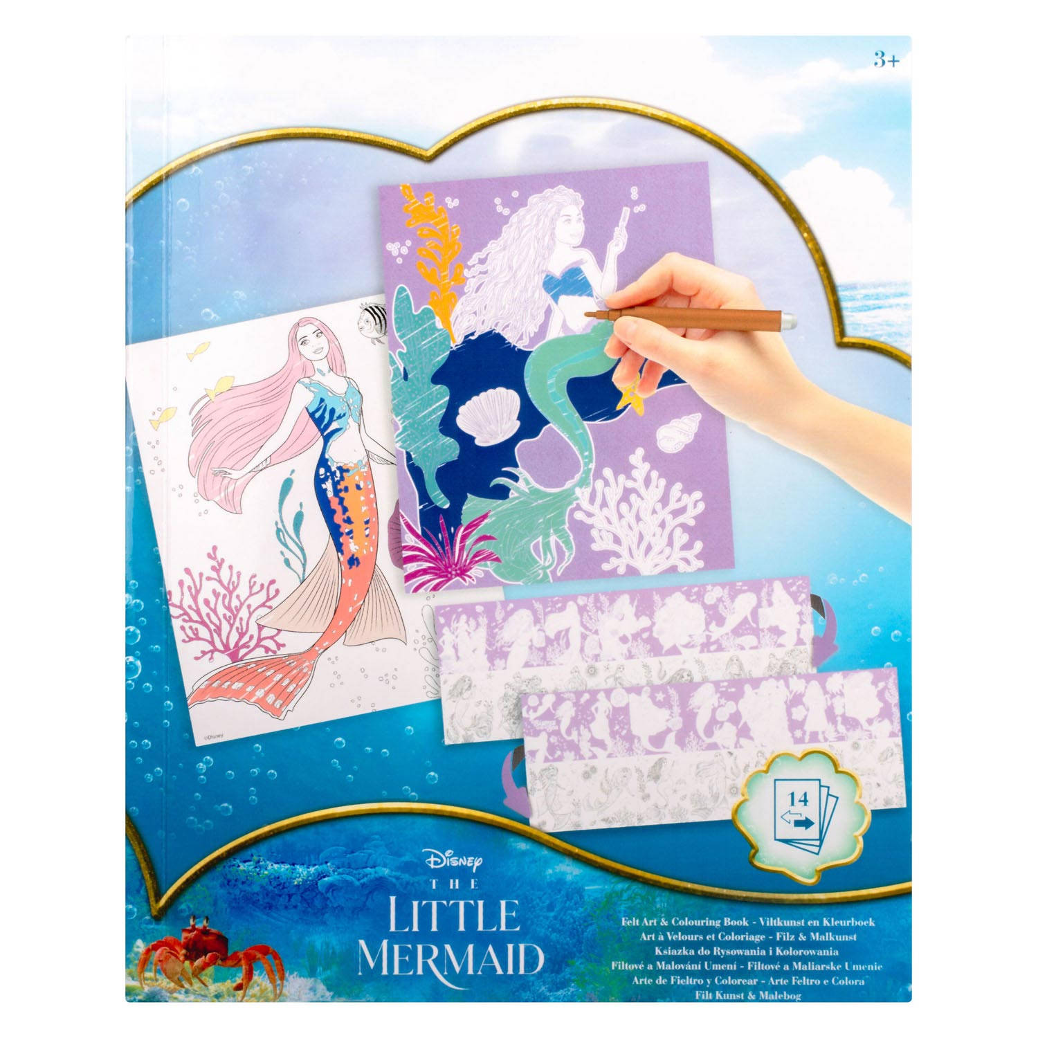 Canenco The Little Mermaid Viltkunst en Kleurboek