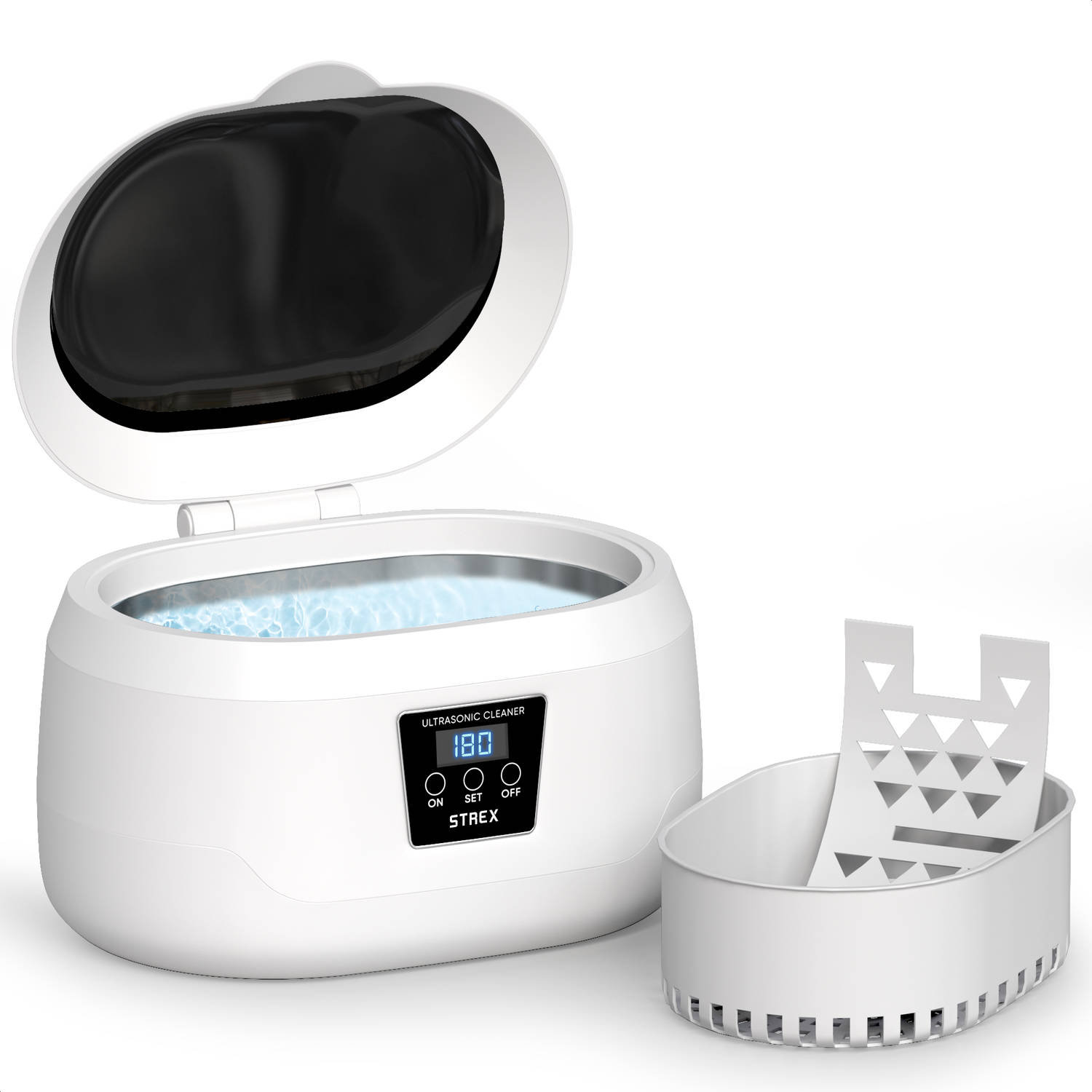 Strex Ultrasoon Reiniger 600ml - 360º - Ultrasone Reiniger - Reinigingsapparaat Voor Brillen / Sieraden / Horloge / Munten