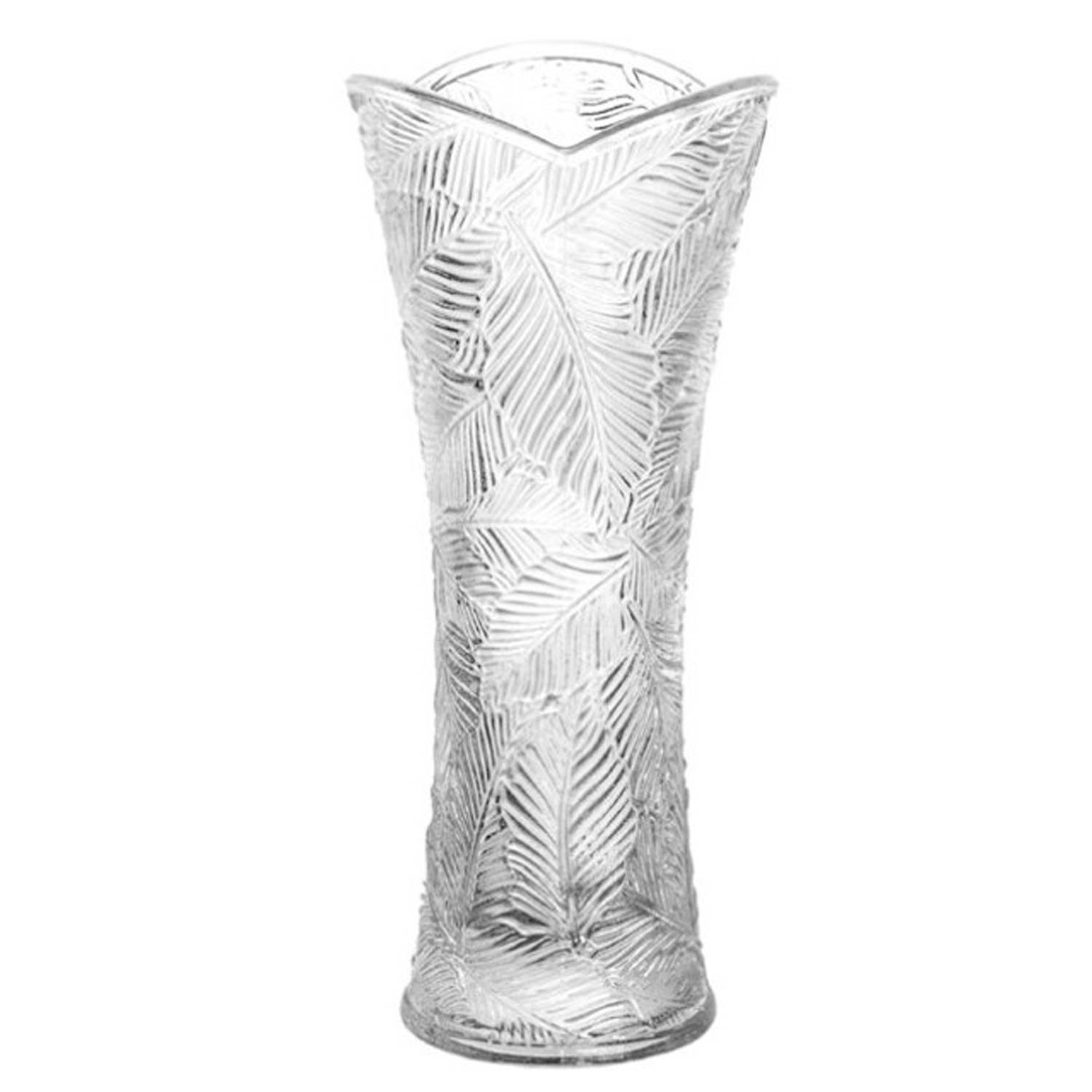 Gerimport Bloemenvaasje - voor kleine stelen/boeketten - helder glas - D8 x H18 cm