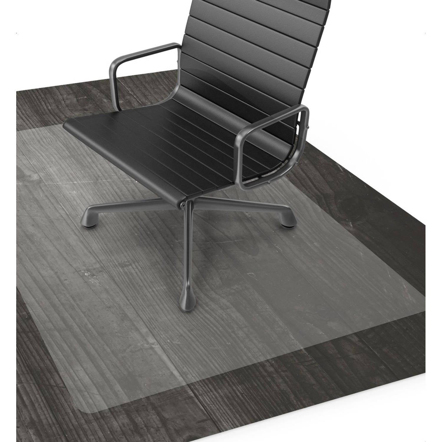 Goliving Vloerbeschermer bureaustoel - 90x120cm - Bureaustoelmat - PVC - Transparant - Geluiddempend - Voor harde vloeren