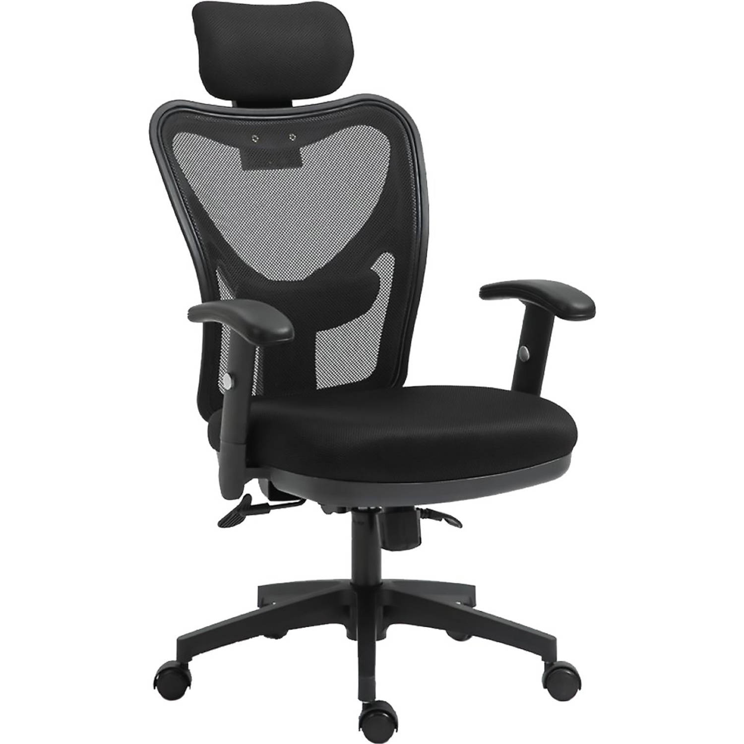 Goliving Ergonomische Bureaustoel - Office  Chair - Met Hoofdsteun - Kantoorstoel - Verstelbaar - Voor Volwassenen - Zwart