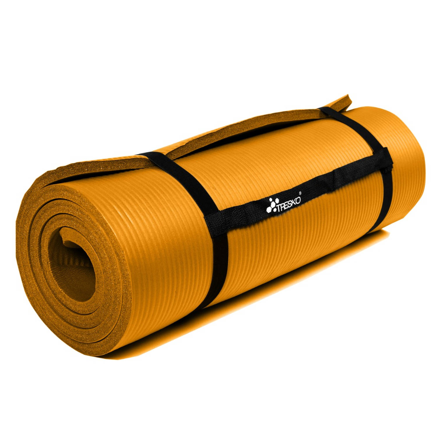 Yoga mat oranje 1,5 cm dik, fitnessmat, pilates, aerobics