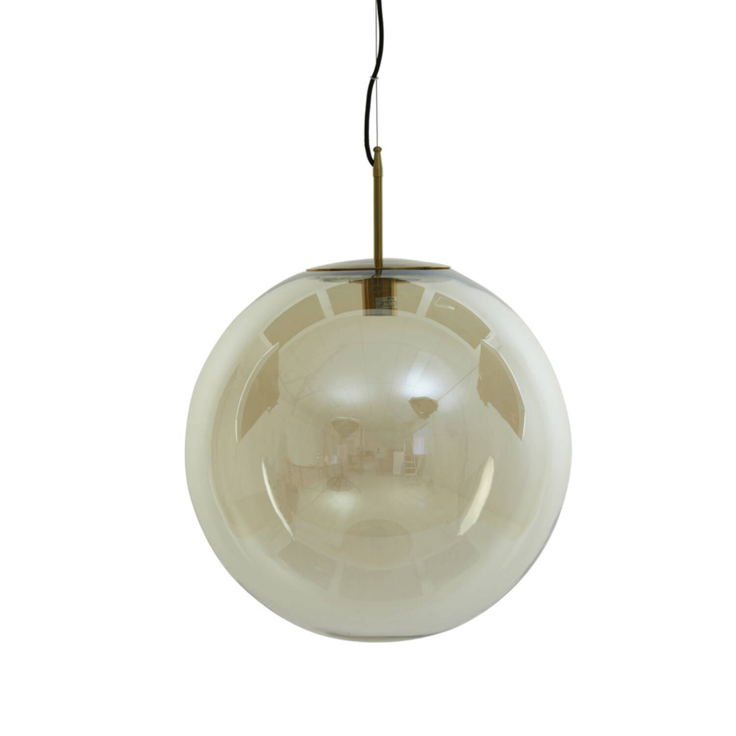 Light & Living Hanglamp Medina Glas Amber Ø48cm