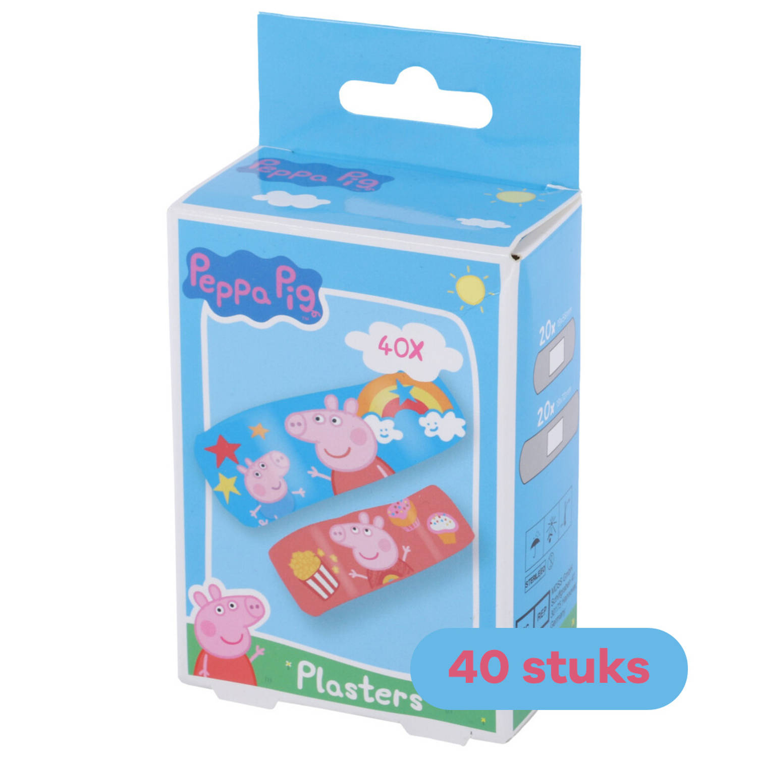 Peppa Pig - Pleisters voor kinderen - Waterproof - 40 stuks