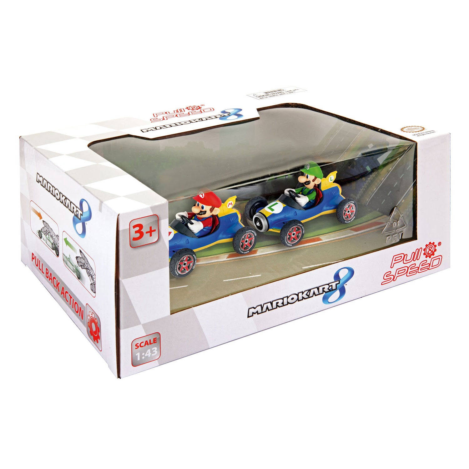 Revell Super Mario Pull Back Raceauto's Mach 8, 2dlg.