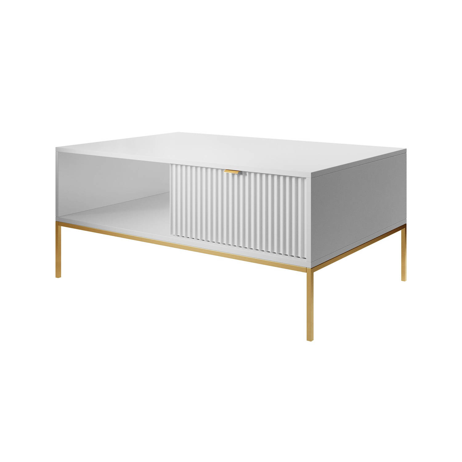 Meubella - Salontafel Navil 2 - Wit - 104 cm