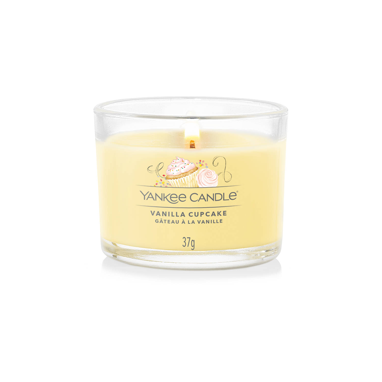 Yankee Candle Geurkaars Filled Votive Vanilla Cupcake - 4 cm / ø 5 cm