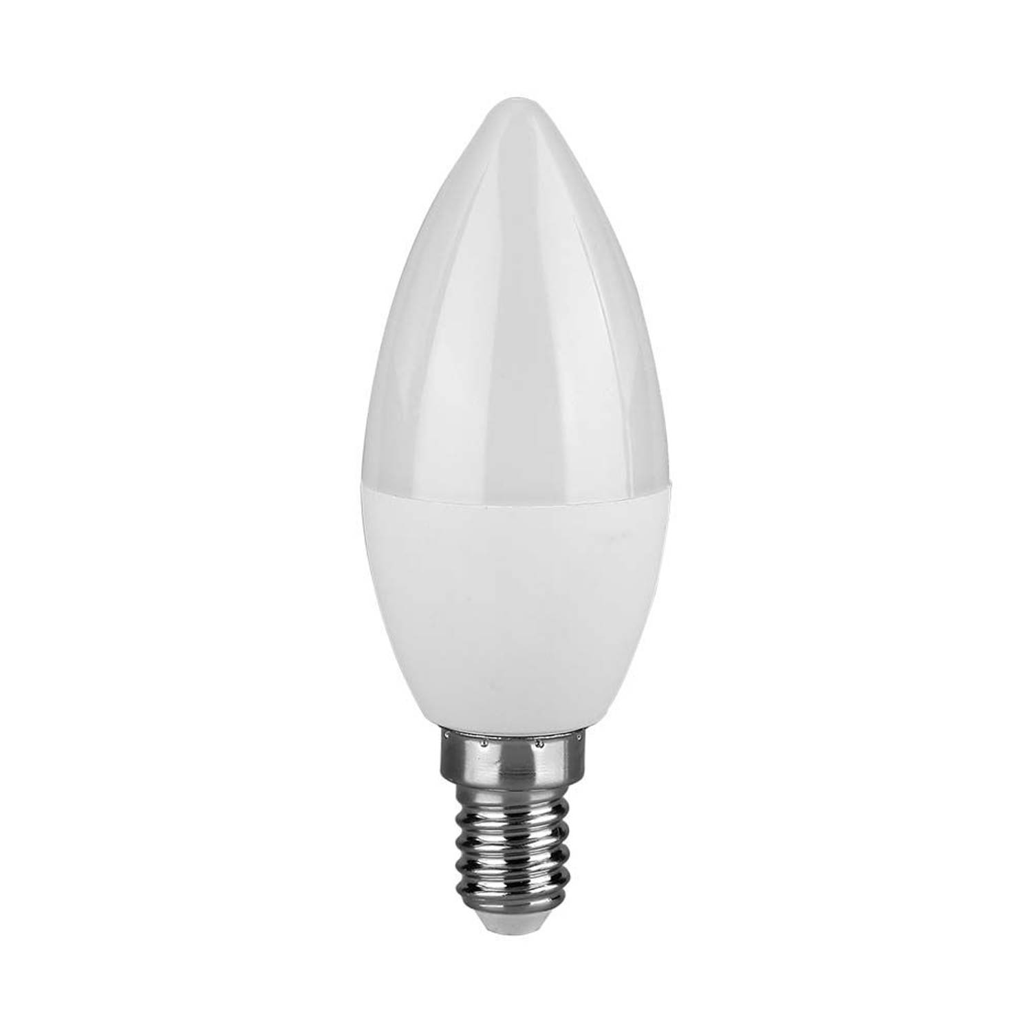 VT-1850 3,7W C37 LED KUNSTSTOF LAMP MET SAMSUNG CHIP 6500K E14