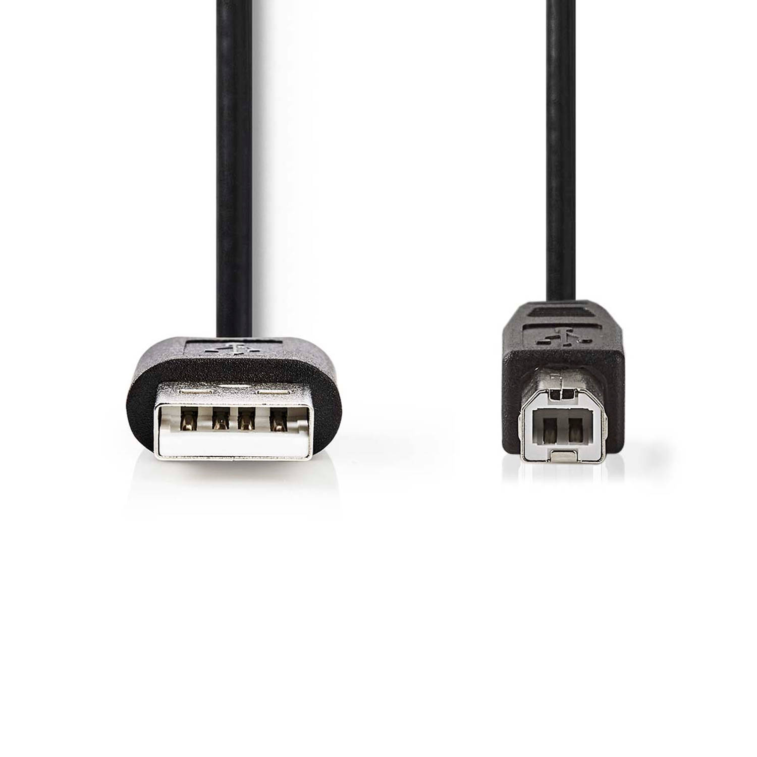 Nedis USB-Kabel | USB 2.0 | USB-A Male | USB-B Male | 480 Mbps | Vernikkeld | 3.00 m | Rond | PVC | 