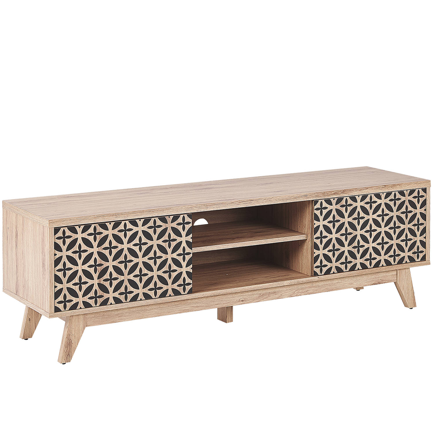 Beliani PRESCOT TV-meubel lichte houtkleur