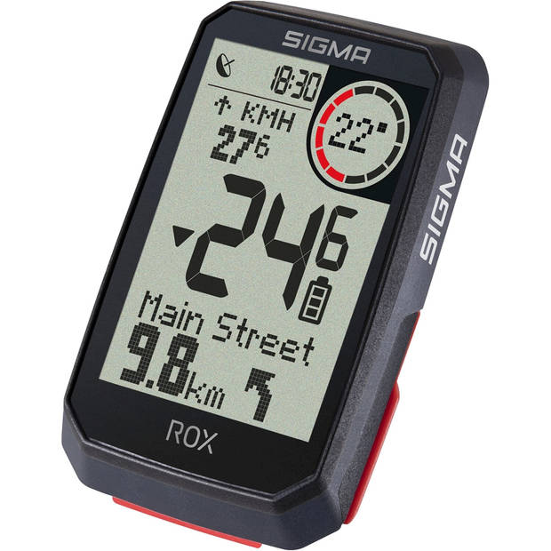 Sigma Rox 4.0 gps zw/zw standaard stuurhouder + usb-c oplaadkabel