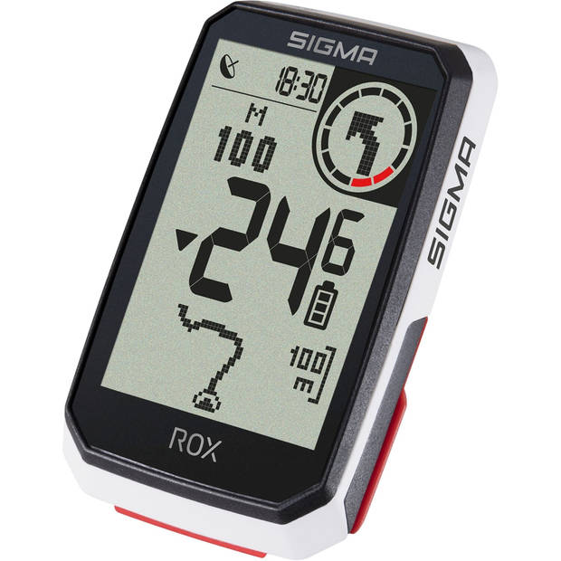 Sigma Rox 4.0 gps zw/wit hr stuurhouder + ant + /ble borstriem