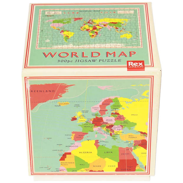 Rex london puzzel world map 300 stukjes jigsaw
