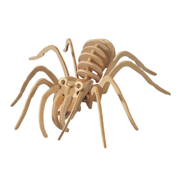 2x stuks houten 3D puzzel tarantula spin 23 cm - 3D puzzels