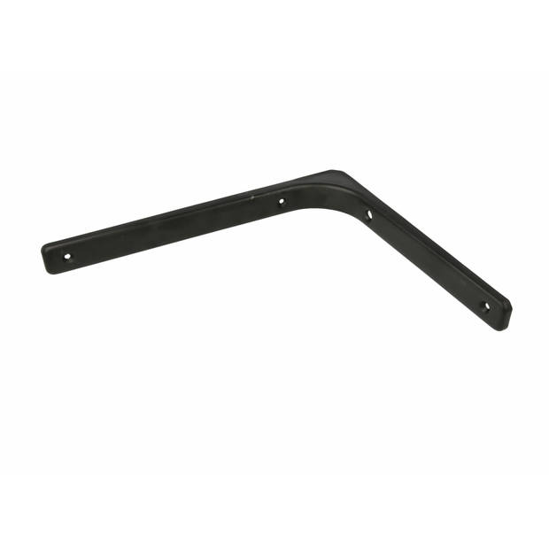 AMIG Plankdrager/planksteun van metaal - gelakt zwart - H300 x B400 mm - Plankdragers