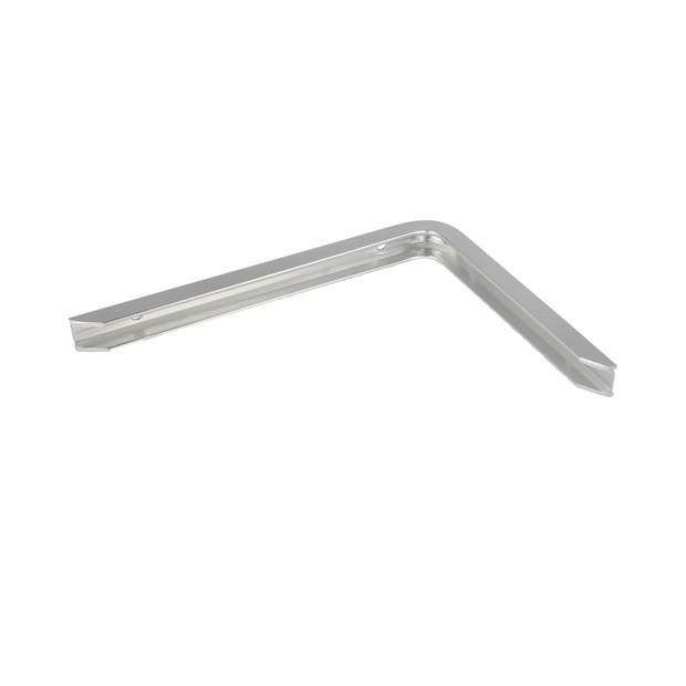AMIG Plankdrager/planksteun - 2x - aluminium - gelakt zilver - H150 x B100 mm - max gewicht 90 kg - Plankdragers