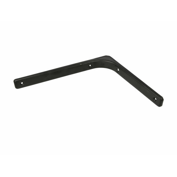 AMIG Plankdrager/planksteun van metaal - 2x - gelakt zwart - H250 x B350 mm - Plankdragers