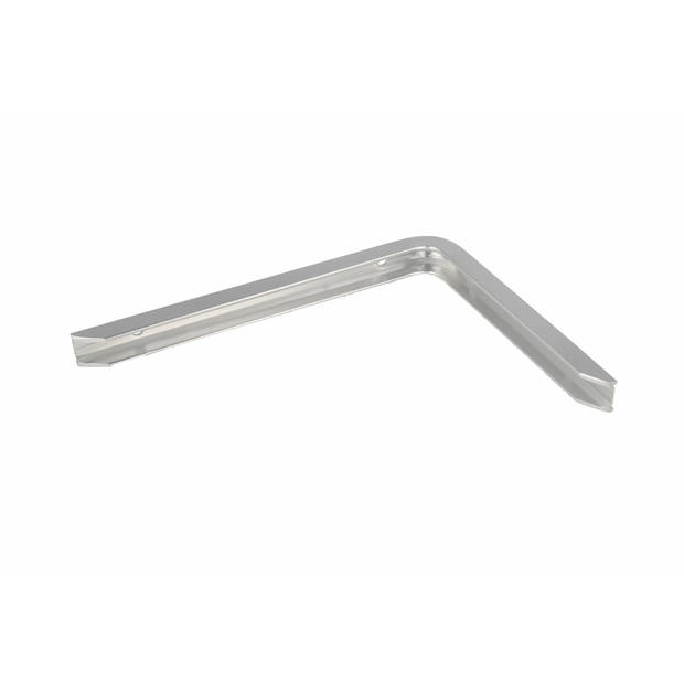 AMIG Plankdrager/planksteun - 2x - aluminium - gelakt zilver - H200 x B150 mm - max gewicht 60 kg - Plankdragers
