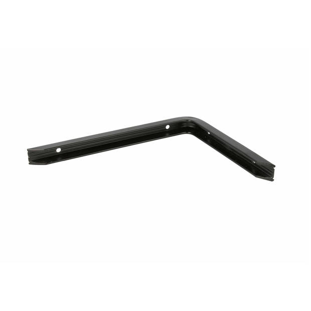 AMIG Plankdrager/planksteun - 2x - aluminium - gelakt zwart - H150 x B100 mm - max gewicht 90 kg - Plankdragers