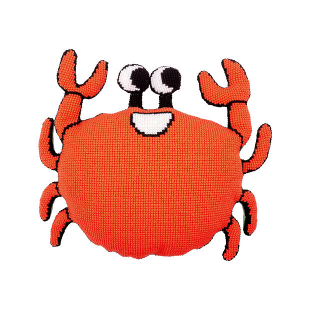 Eva Mouton Steekvormkussen kit met rug - Krab