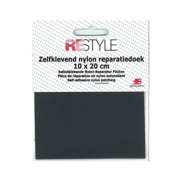 Restyle 015.79105 Reparatiedoek nylon 10 cm x 20 cm zelfklevend