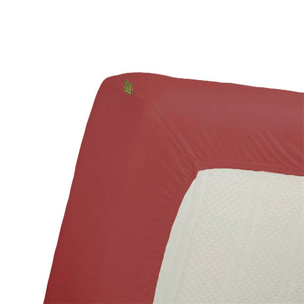 Beddinghouse Dutch Design Jersey Stretch Topper Hoeslaken Rood-Lits-jumeaux (200x200/220 cm)