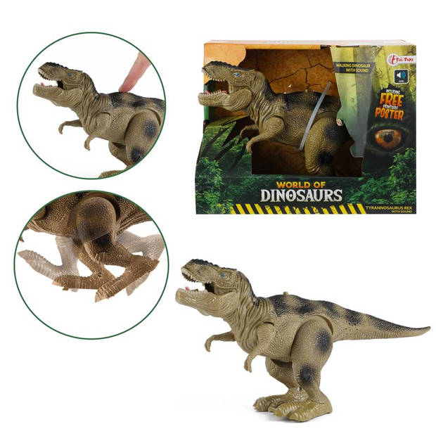 Toi Toys Dino T-rex lopend met geluid