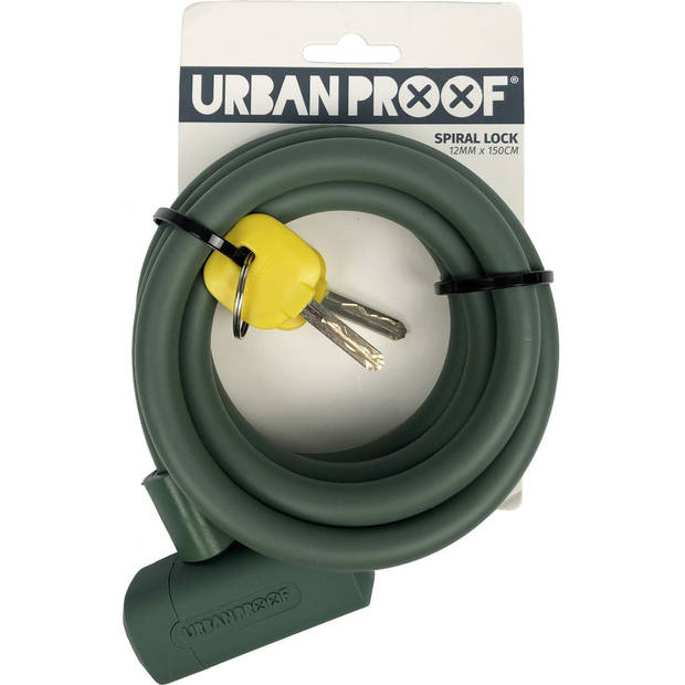 Urban Proof Spiral Lock 12 mm* 150 cm Matblauw