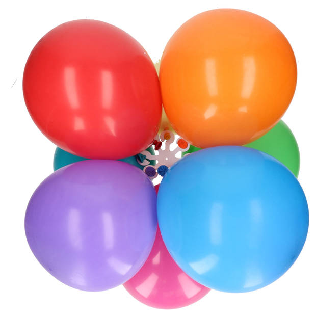 Troshanger voor 8 ballonnen - transparant - kunststof - herbruikbaar - Ballonhangers