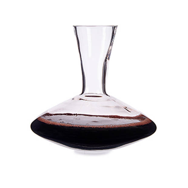 Arte Regal Wijn karaf / decanteer schenkkan - glas - 1,7 liter - 24 x 25 cm - wijn laten luchten - Decanteerkaraf