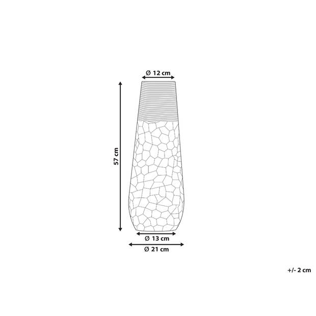 Beliani THIVA - Bloemenvaas-Goud-Aluminium