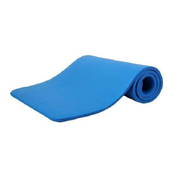 Yoga mat Blauw 1,5 cm dik, fitnessmat, pilates, aerobics