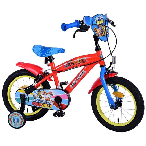 Paw Patrol Kinderfiets - Jongens - 14 inch - Twee handremmen