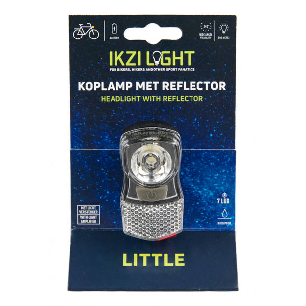 IKZI Led koplamp mini klein fel 7lux kroonbout batt. kaart