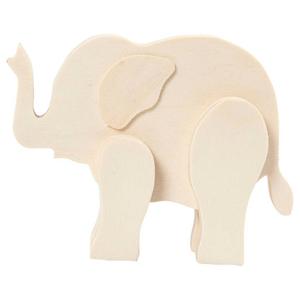 Creativ Company Houten Figuur Dier Olifant