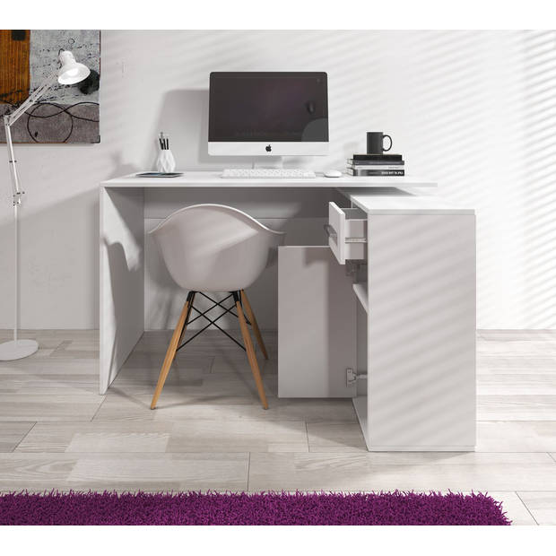 Meubella Bureau Jason - Wit - 120 cm