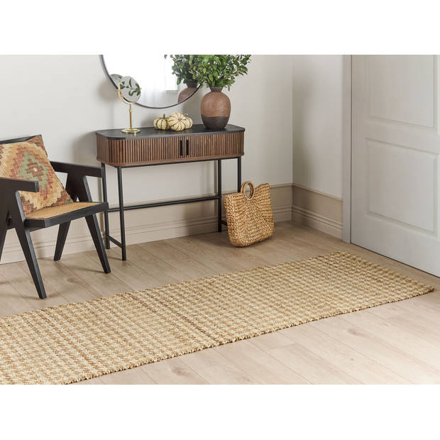 Beliani ARAPTEPE - Laagpolig-Beige-Jute