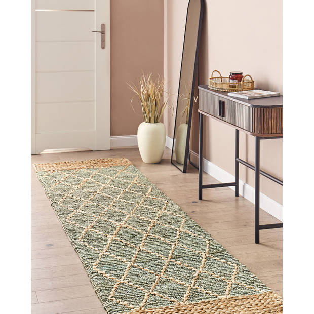 Beliani TELLIKAYA - Laagpolig-Beige-Jute