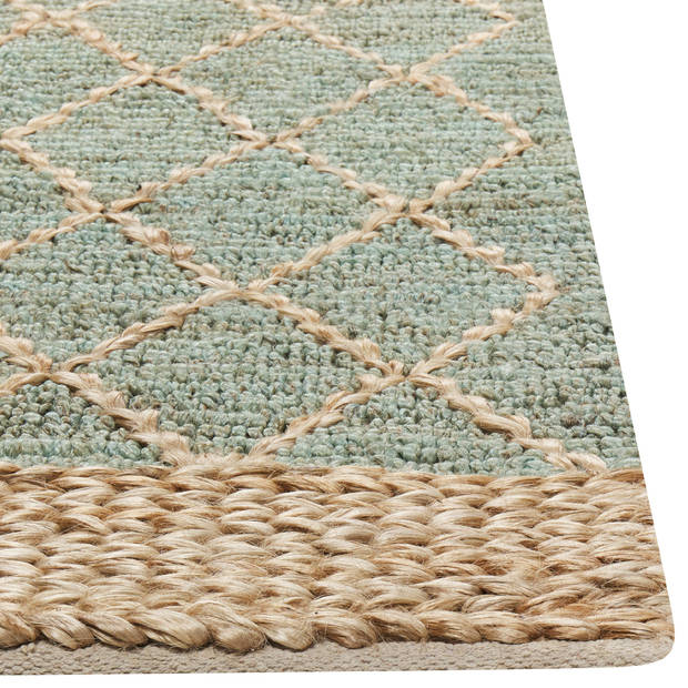 Beliani TELLIKAYA - Laagpolig-Beige-Jute