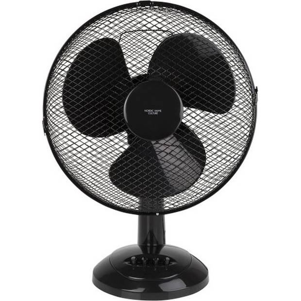 NORDIC HOME CULTURE FT-533 Tafelventilator, 31cm diameter - zwart